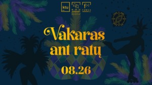 Yellow text in the center, green tree leaves surrounding the text, and the silhouette of a person riding a rollerblades